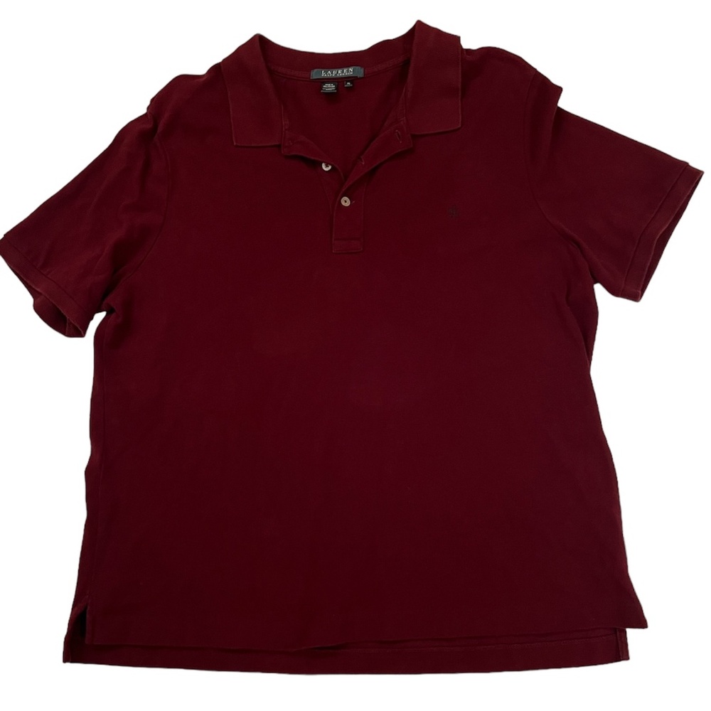 Burgundy Ralph Lauren Polo Shirt in excellent condition size XL